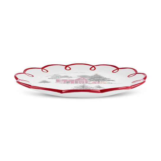 Karaca New Year Yılbaşı Cottage Tatlı Tabağı 14,5 cm