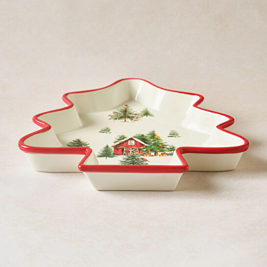 Karaca New Year Yılbaşı Cottage Çerezlik 29 cm