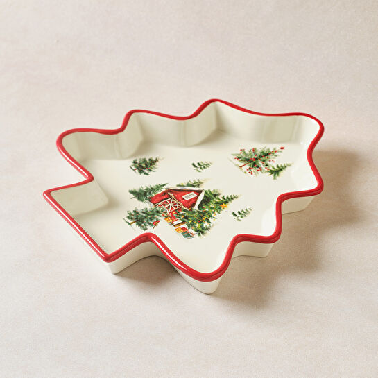 Karaca New Year Yılbaşı Cottage Çerezlik 29 cm