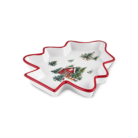 Karaca New Year Yılbaşı Cottage Çerezlik 29 cm