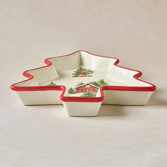Karaca New Year Yılbaşı Cottage Çerezlik 23 cm