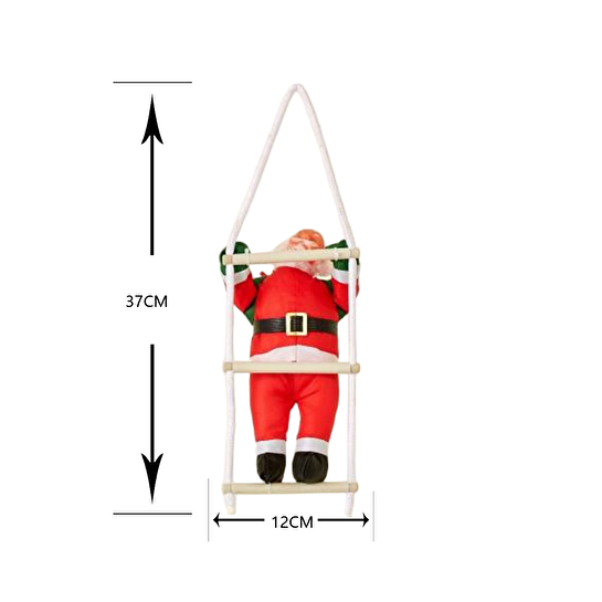 Karaca Home New Year Yılbaşı Santa Ağaç Süsü 37x12 cm