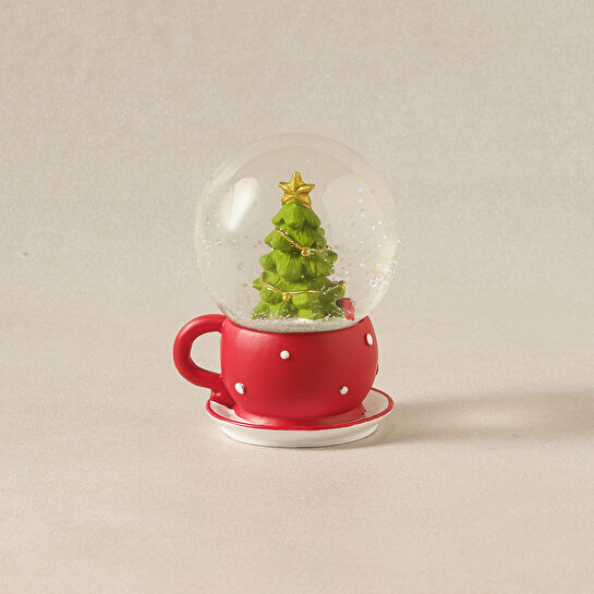 Karaca Home New Year Yılbaşı Coffee Cup Kar Küresi 9,5 x 8 x 11,5 cm