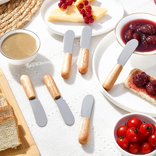 Karaca Break 6 Parça Ahşap Saplı Tereyağı Reçel Çikolata Bıçağı