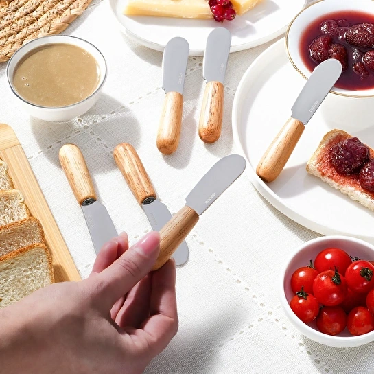 Karaca Break 6 Parça Ahşap Saplı Tereyağı Reçel Çikolata Bıçağı