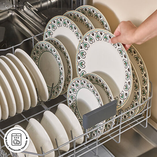 Karaca Forever Bone Samatya 24 Parça 6 Kişilik Yemek Takımı