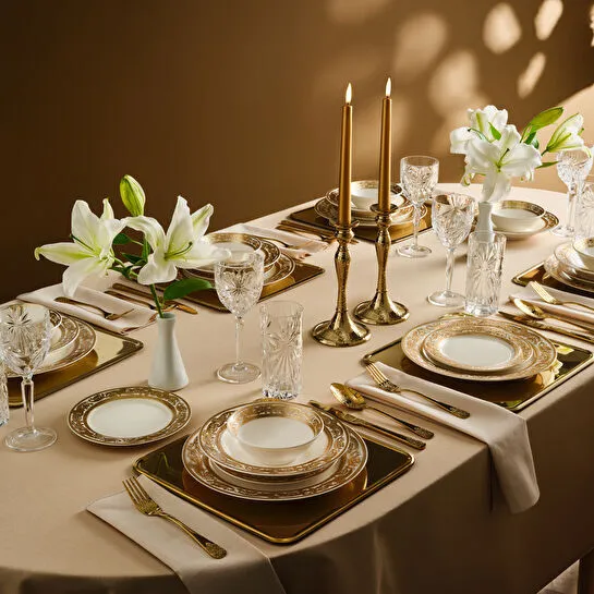 Karaca Elegance Bone Isola 24 Parça 6 Kişilik Yemek Takımı
