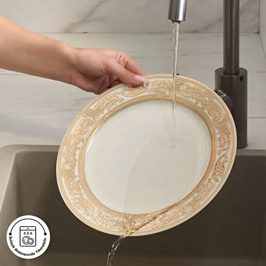 Karaca Elegance Bone Isola 24 Parça 6 Kişilik Yemek Takımı