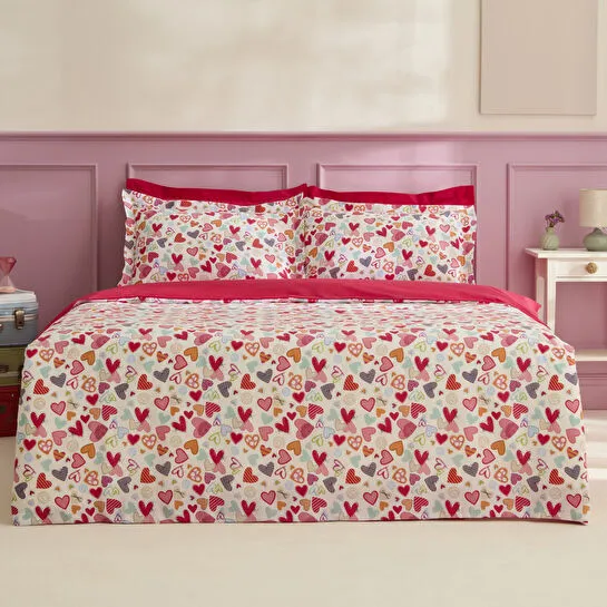 Sarah Anderson Amour Glow Çift Kişilik Nevresim Takımı Multicolour