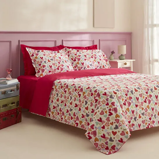 Sarah Anderson Amour Glow Çift Kişilik Nevresim Takımı Multicolour