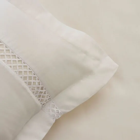 Karaca Home Indila %100 Pamuk Saten Çift Kişilik Nevresim Takımı Beyaz