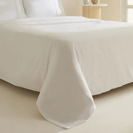 Karaca Home Lumi 80 Tel %100 Pamuk Saten Güpürlü Çift Kişilik Nevresim Takımı Beyaz