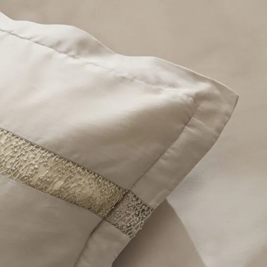 Karaca Home Lumi %100 Pamuk Saten Çift Kişilik Saten Nevresim Takımı Taş