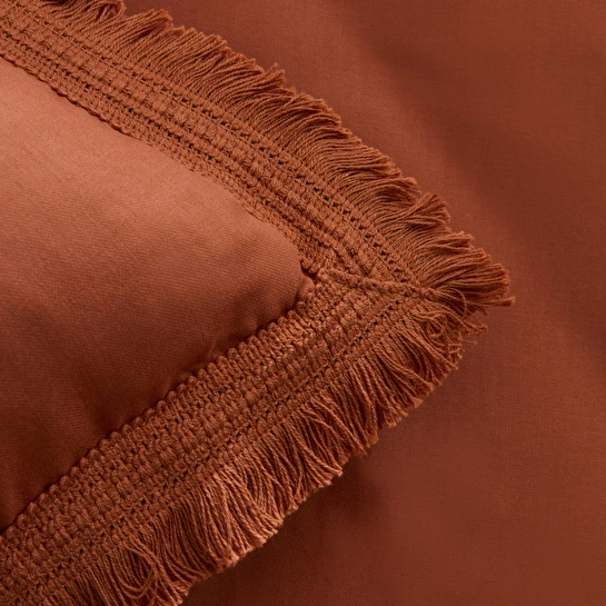 Karaca Home Helios %100 Pamuk Çift Kişilik Nevresim Takımı Terra Cota