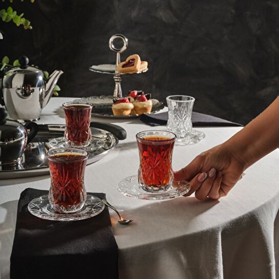 RCR Melodia 6'lı Çay Bardak Seti 140 ml