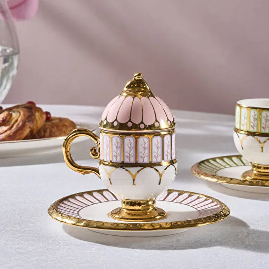 Karaca Faberge Egg Flowers 2 Kişilik Kahve Fincanı 70 ml