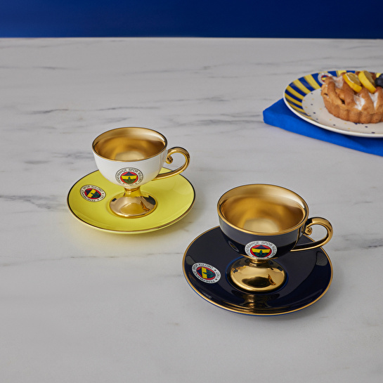 Karaca x Fenerbahçe Lisanslı 2 Kişilik Kahve Fincan Takımı 80 ml