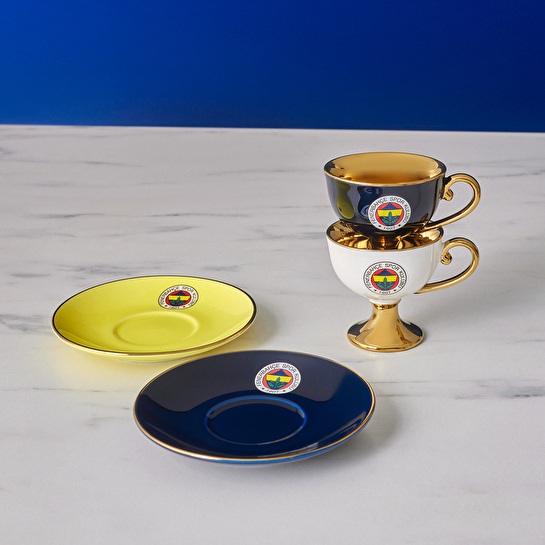 Karaca x Fenerbahçe Lisanslı 2 Kişilik Kahve Fincan Takımı 80 ml