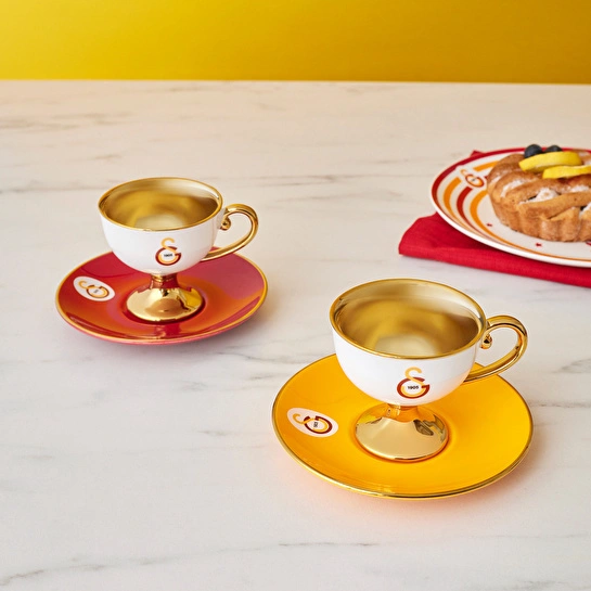 Karaca x Galatasaray Lisanslı 2 Kişilik Kahve Fincan Takımı 80 ml