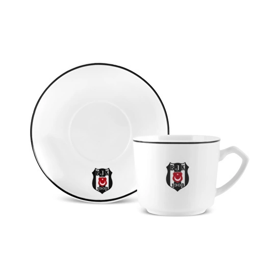 Karaca x Beşiktaş Lisanslı 6 Kişilik Kahve Fincan Takımı 80 ml