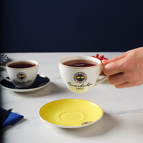 Karaca x Fenerbahçe Lisanslı 2 Kişilik Çay Fincan Takımı 220 ml