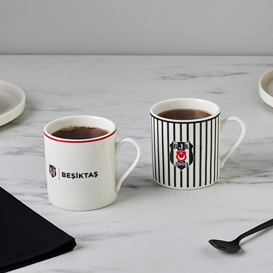 Karaca x Beşiktaş Lisanslı 2 Kişilik Çay Fincan Takımı 230 ml