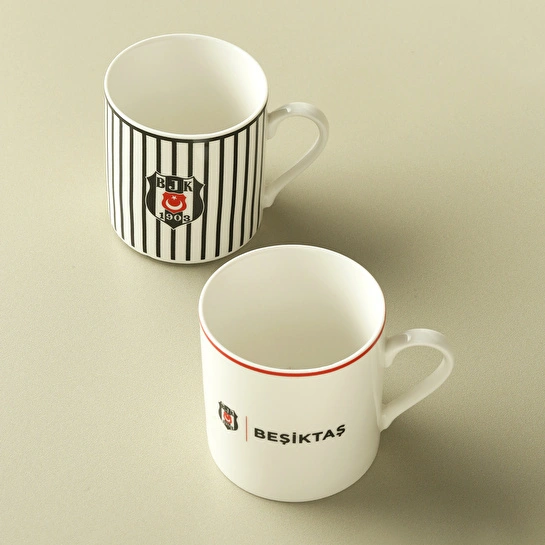 Karaca x Beşiktaş Lisanslı 2 Kişilik Çay Fincan Takımı 230 ml