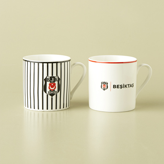 Karaca x Beşiktaş Lisanslı 2 Kişilik Çay Fincan Takımı 230 ml