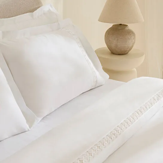 Karaca Home Miel %100 Pamuk Saten Çift Kişilik Nevresim Takımı Beyaz