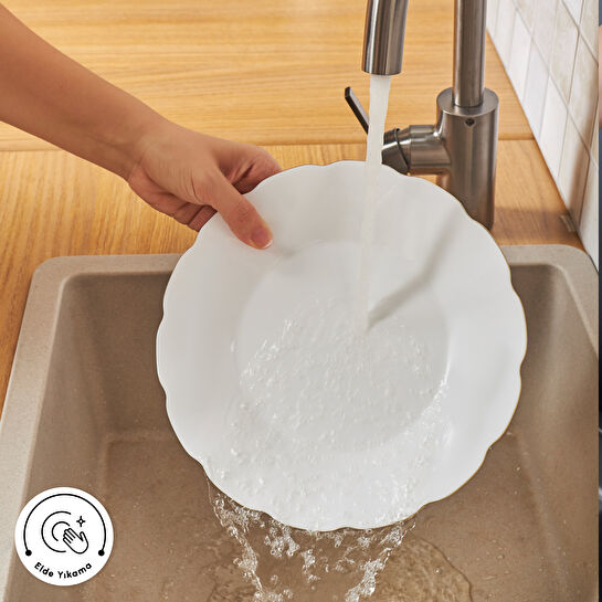 Karaca Florina Gold Opal Cam 26 Parça 6 Kişilik Kahvaltı Takımı