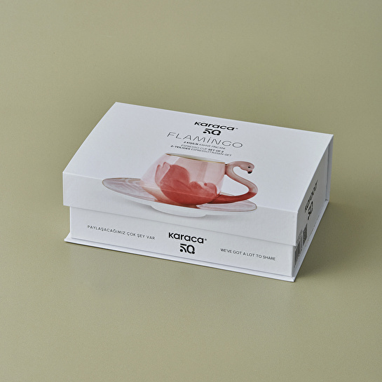 Karaca Flamingo 2 Kişilik Kahve Fincan Takımı 90 ml