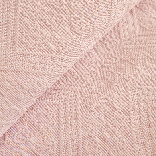 Karaca Home Adelia Fistolu Çift Kişilik Yatak Örtüsü Takımı Pudra