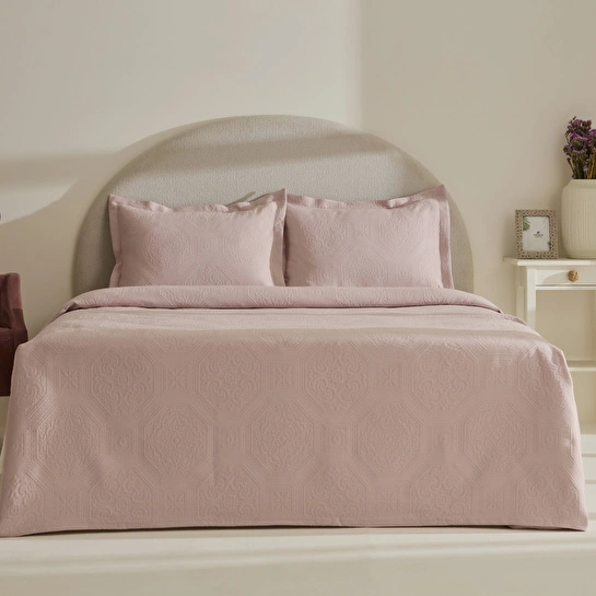 Karaca Home Oriana Çift Kişilik Yatak Örtüsü Takımı Natural