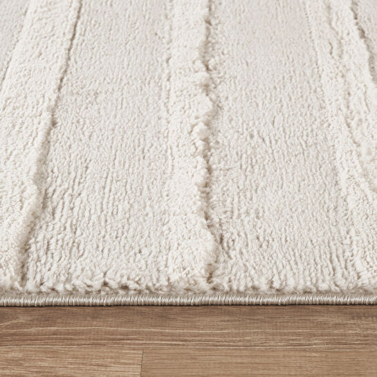 Kaşmir Halı 7/24 Plushy Basra Krem 80x150 cm