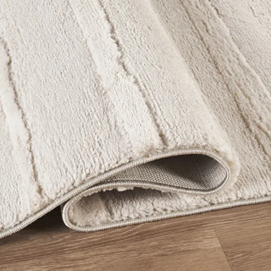 Kaşmir Halı 7/24 Plushy Basra Krem 200x290 cm