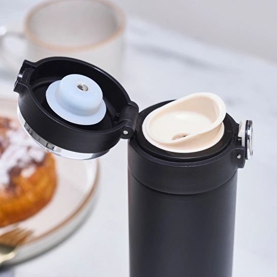 Karaca Etro Sızdırmaz Çelik Dijital Termos 480 ml Siyah