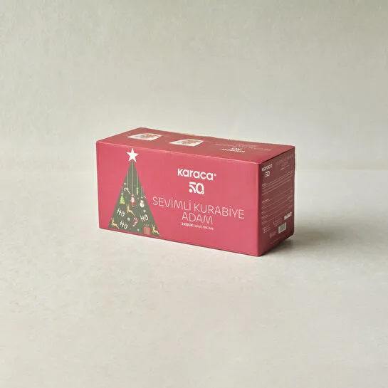 Karaca New Year Yılbaşı Sevimli Kurabiye Adam 2 Kişilik Kahve Fincan Takımı