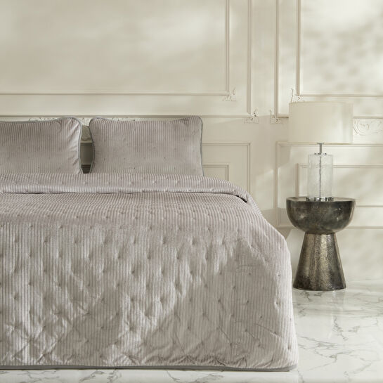 Karaca Home Lorıan Çift Kişilik Yatak Örtüsü Seti Gri