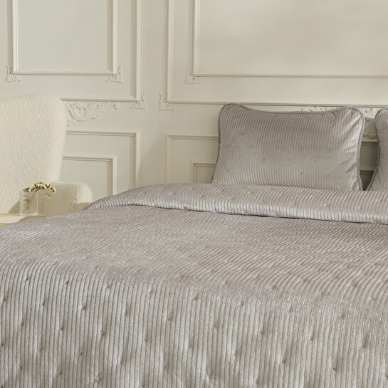 Karaca Home Lorıan Çift Kişilik Yatak Örtüsü Seti Gri