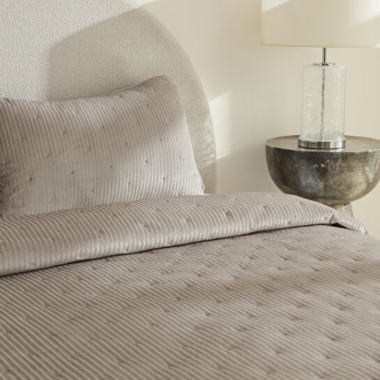 Karaca Home Lorıan Çift Kişilik Yatak Örtüsü Seti Gri