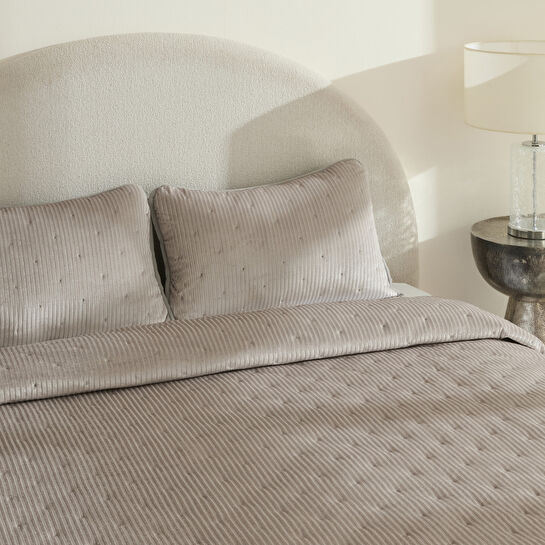 Karaca Home Lorıan Çift Kişilik Yatak Örtüsü Seti Gri