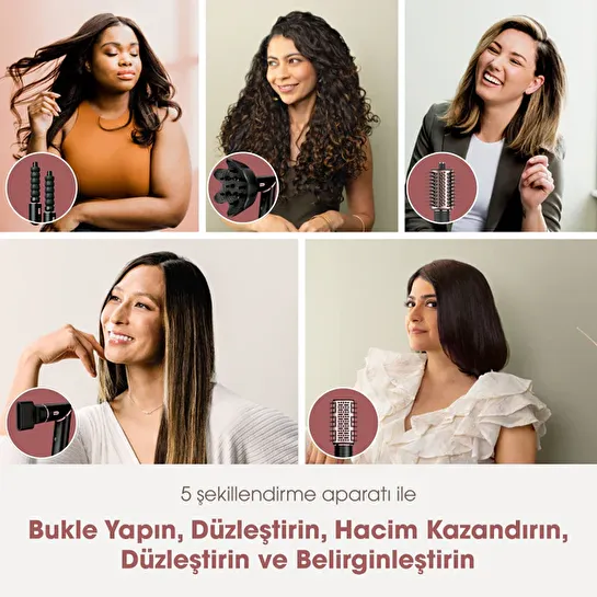 Shark FlexStyle 5-in-1 Saç Kurutma ve Şekillendirme Sistemi - Black