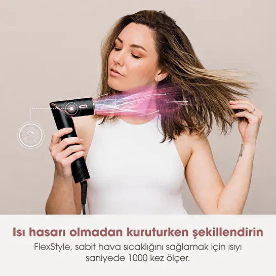 Shark FlexStyle 5-in-1 Saç Kurutma ve Şekillendirme Sistemi - Black