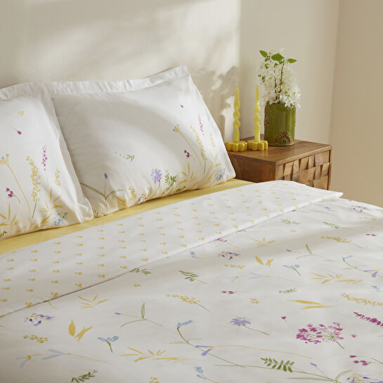 Karaca Home Jody %100 Pamuk Tek Kişilik Nevresim Takımı Sarı