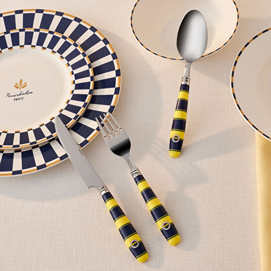 Karaca x Fenerbahçe 18 Parça 6 Kişilik Çatal Kaşık Bıçak Takımı