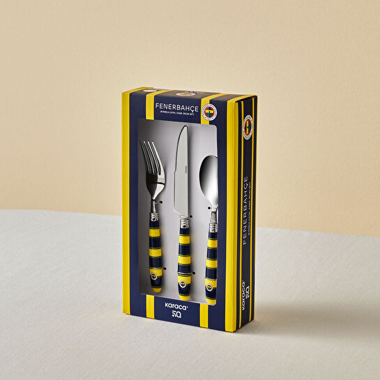 Karaca x Fenerbahçe 18 Parça 6 Kişilik Çatal Kaşık Bıçak Takımı