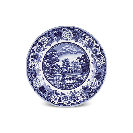 Karaca Old Town 4 Parça Pasta Takımı Mavi 21 cm