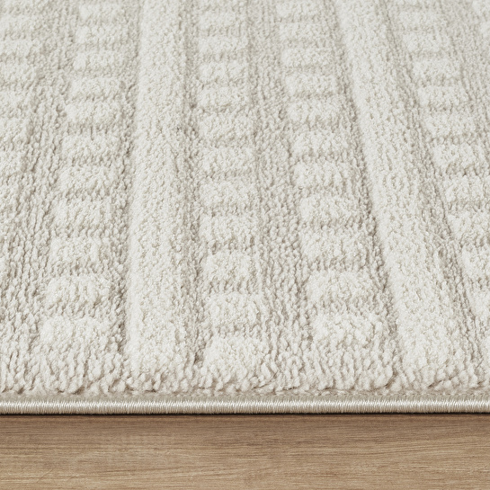 Kaşmir Halı 7/24 Plushy Runa Cream 80x150 cm