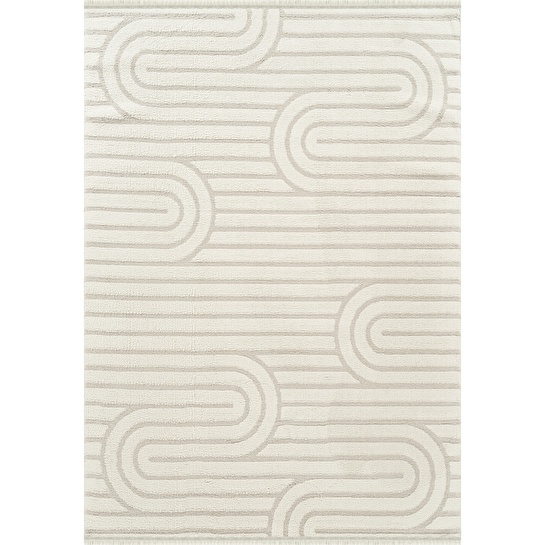 Kaşmir Halı 7/24 Plushy Runa Cream 80x300 cm