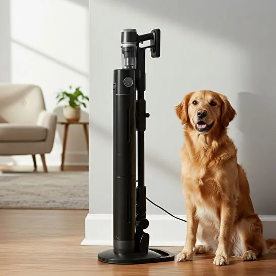 Homend Dustrider Pro 1270H Toz İstasyonlu Ergonomik Dikey Süpürge Siyah